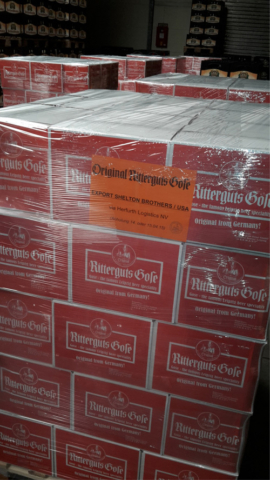 Versandfertige Gose für den Export