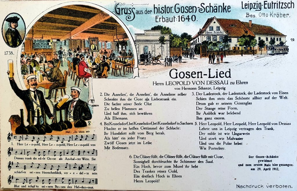 Gosenschänke am Eutritzscher Markt 1912