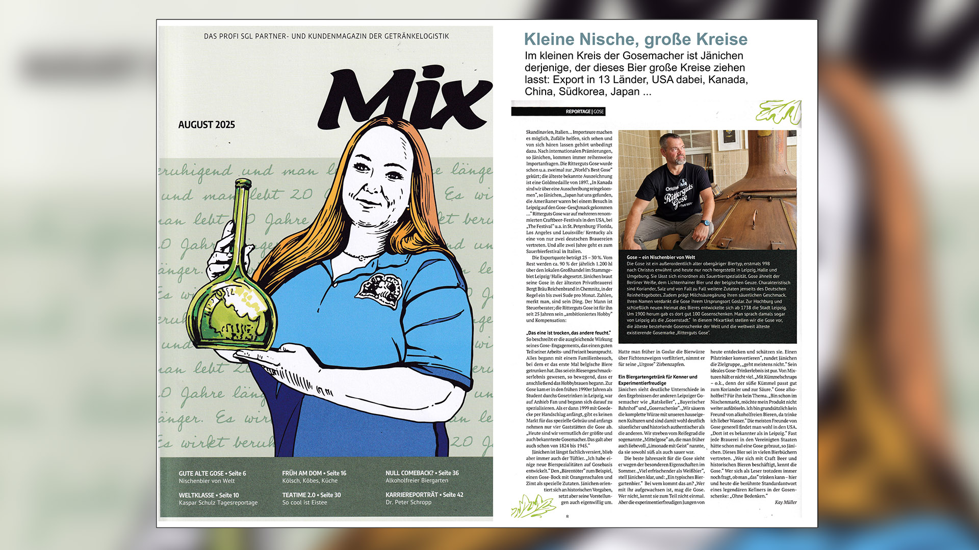 Ritterguts Gose im Mix Magazin 08/2025